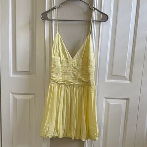 Mango Light Yellow Dress